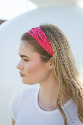 Dona Bela Shreds. Sustainable headbands. USA-made with eco-friendly upcycled material.