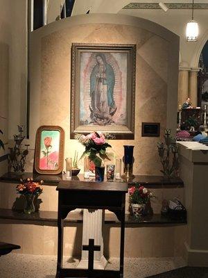 Santísima Virgen de Guadalupe - donada por la Sra Rosa María Martínez Pineda