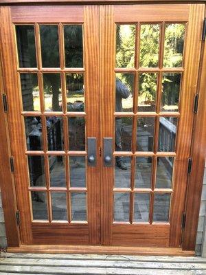 Stained and Sealed gorgeous doors