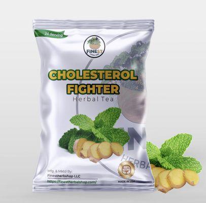 Cholesterol fighter Herbal Tea
 https://www.finestherbalshop.com/product/finest-herbal-shop-cholesterol-fighter-herbal-tea/