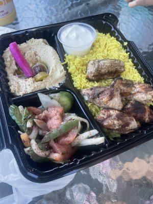 Chicken kabob combo