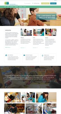 Hamilton Park Montessori School Website Design