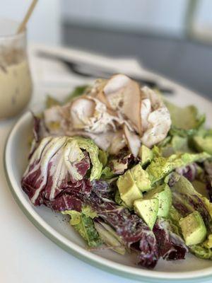 Green Goddess Salad with turkey and pistachiooooohhhhhs