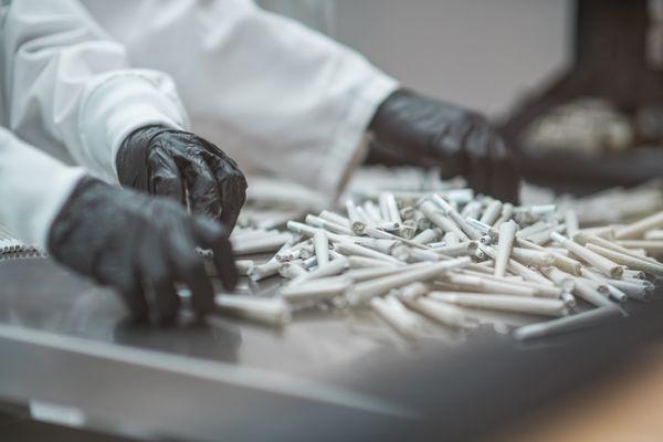 Live joint rolling in our production kitchen.