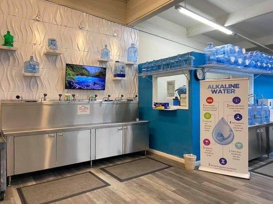 Purified & Alkaline filling stations