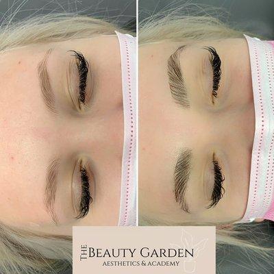 Brow Lamination with tint