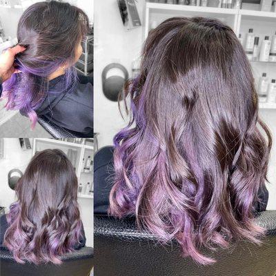 Purple/Lavender Hair by Melanie Mansour Vibe Hair Bar