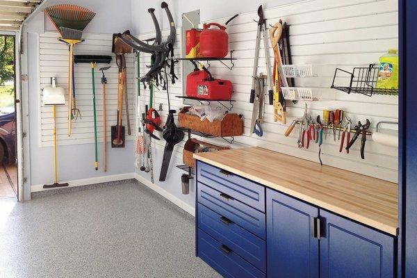 Garage Cabinets and Slatwall