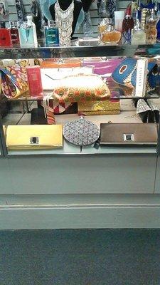 Clutches, perfumes