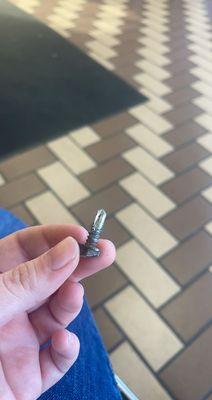 The screw out of my tire