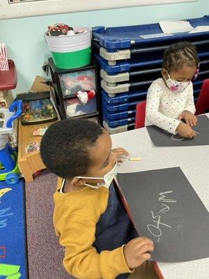 Writing our name