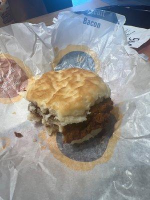 A chicken biscuit couldn't even make that.