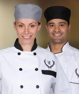 Men and women chef uniforms