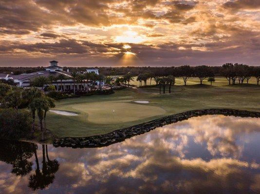 Sunrise over Shadow Wood Country Club