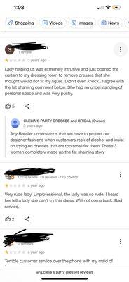 More fat shaming, more owners responses.