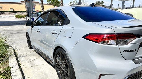 Tinting Toyota Corolla