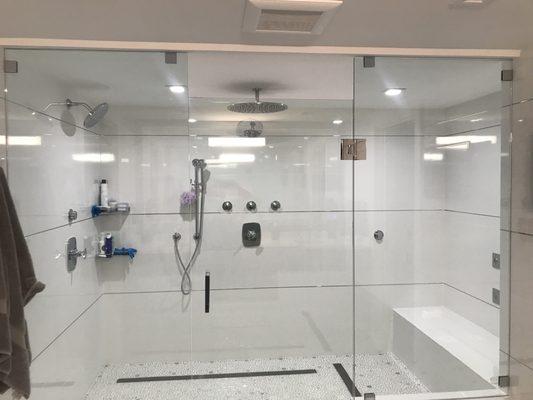 FRAMELESS SHOWER ENCLOSURE