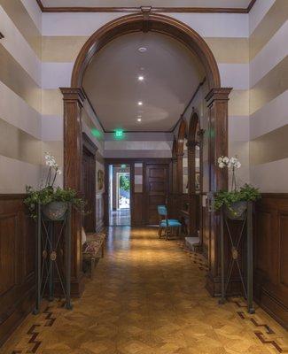 Wood floor restoration at the historic Ivy Hotel