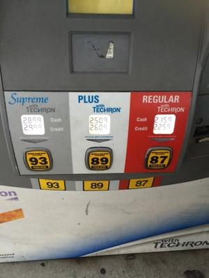 Rip off gas station! Over Priced gas! Charges different prices for cash vs credit! Nope! Never Again!