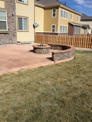 Custom backyard and patio design and installation.