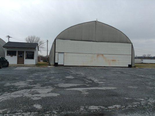 We are located in a really cool old air port hanger right off of route 422 in Myerstown, PA.