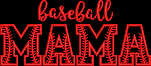 Baseball Mama Machine Embroidery Design Digital Download T shirts Sweat Shirts Great Gifts Fabric Crafts