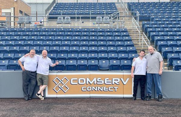 Great day at the Staten Island FerryHawks Stadium.  We are happy to be a IT Service provider and sponsor for the FerryHawks.