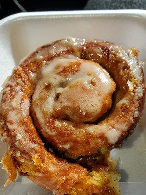 Coffee Infused Cinnamon Roll...I had already eaten the outer edges, but the center is the best part anyway.