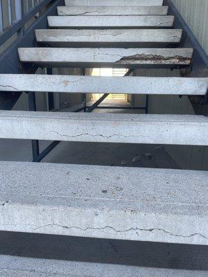 Stairs falling apart