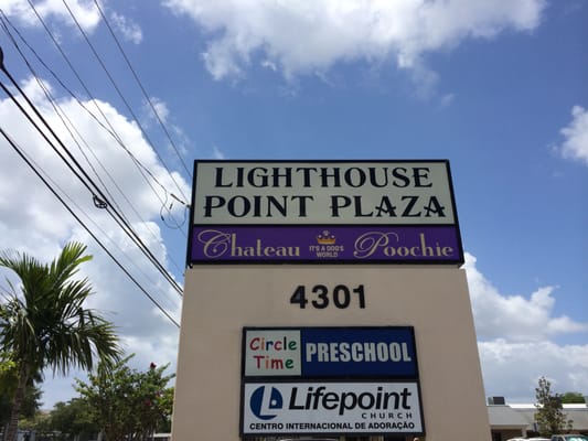 Located in the Lighthouse Point Plaza.