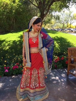 My Indian bridal outfit - Natalya altered the blouse!