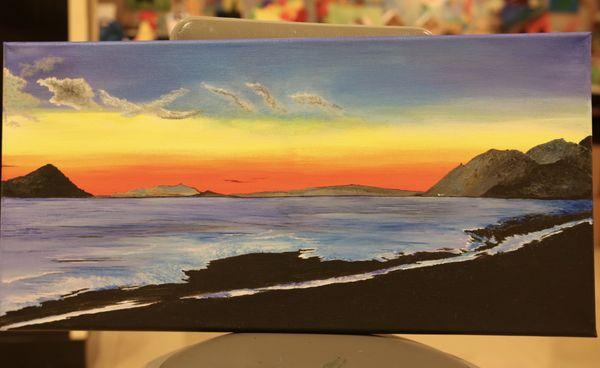 Custom painting of Hawaii for a customer