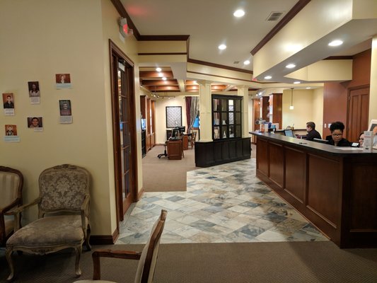 Reception area.