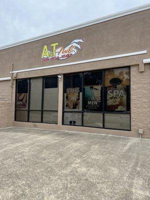 A & T Nails and Spa Store front