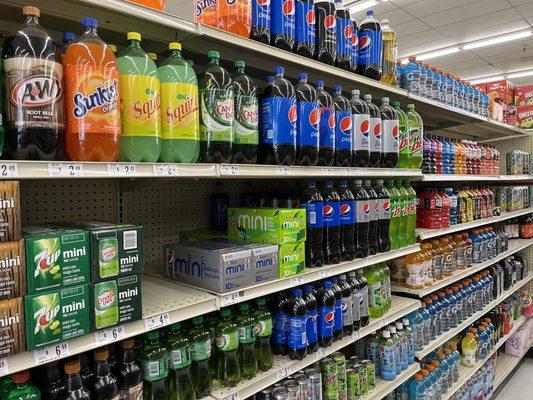 Fully stocked soda...but at full price.