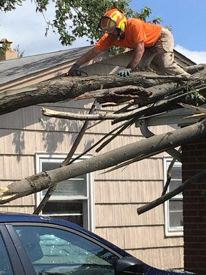 Volunteering in Kokomo Indiana after the 2016 Tornado swept thru the area