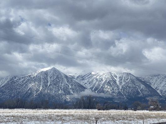 Snow Covered Job's Peak, Gardnerville, NV