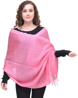 Cashmere Silk Basket Weave Designer Pashmina -Gives new meaning to your dress.