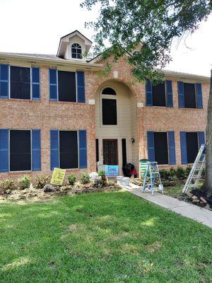 90% Solar Screens on home being remodeled