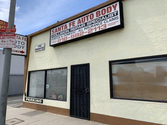 Santa Fe Auto Body Shop in North Hollywood.