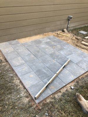 Patio pavers.