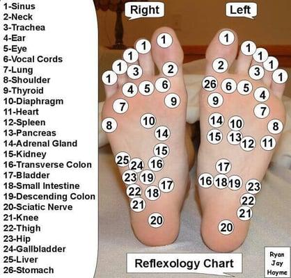 Trigger points for the feet