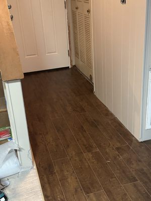 After laying laminate flooring