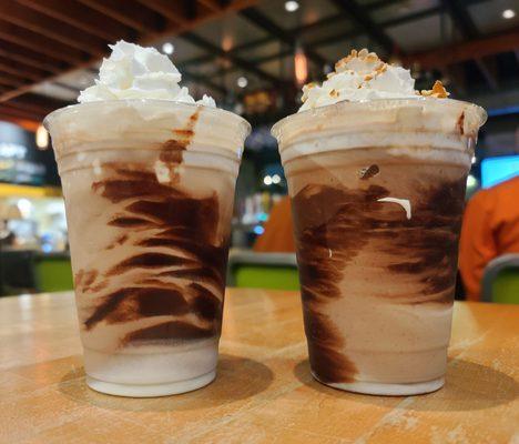 shakes, chocolate and Nutella