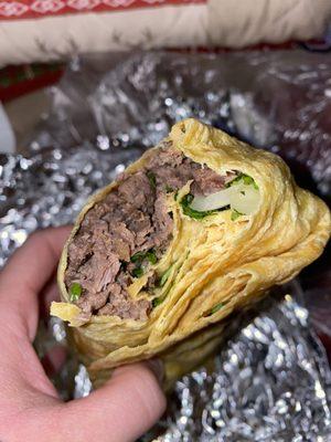 Carne asada burrito