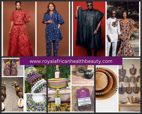 Royal African Fashion, Home decor and Organic handmade Beauty products from Africa.