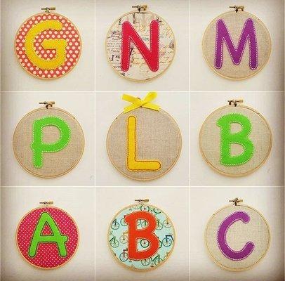 Handmade embroidery and felt hoop art!