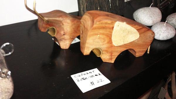 Wooden animal bottle openers