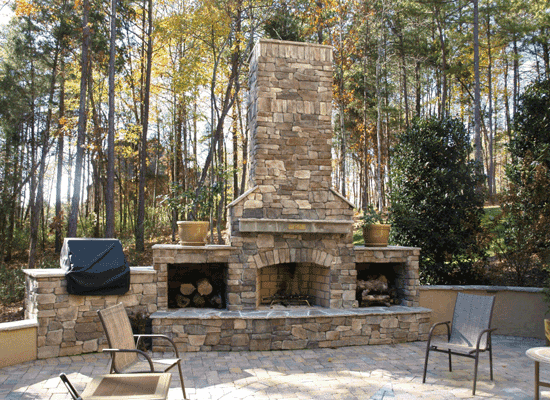 Natural Stone Retaining Wall