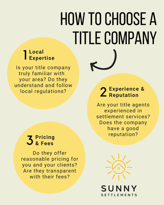 How do you choose a title company?